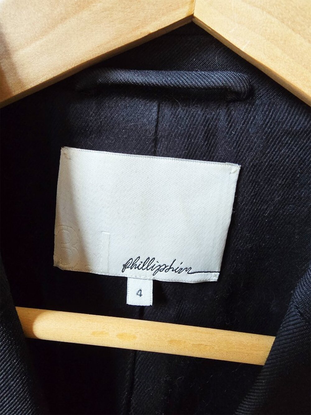 Phillip Lim Black Wool Waistcoat with Pockets Fully Lined Size 4 - Picture 3 of 6